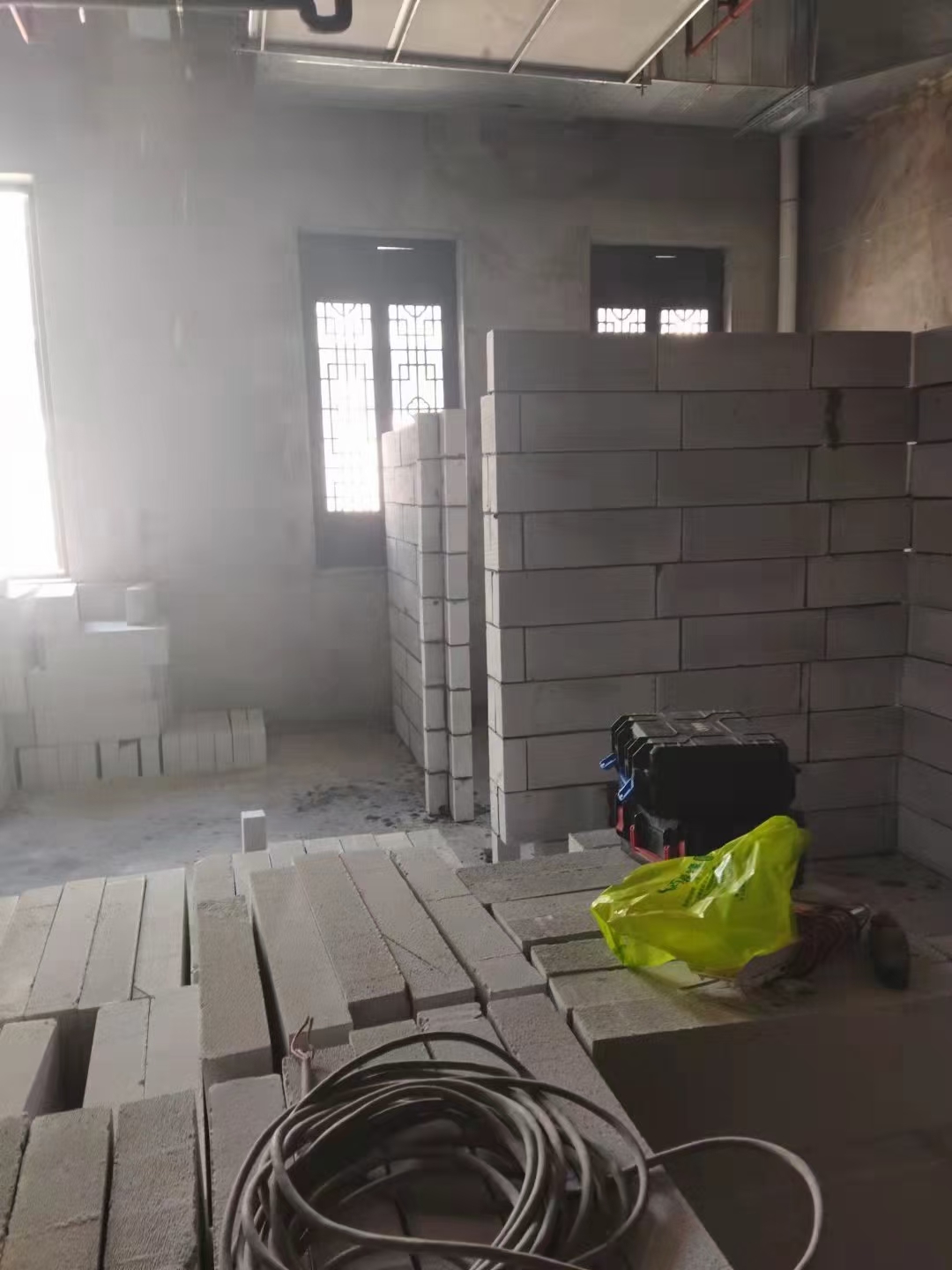 轻质砖隔墙分区施工参考